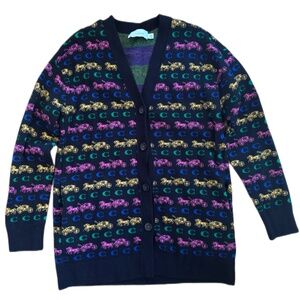 Coach Logo Horse And Carriage Cardigan